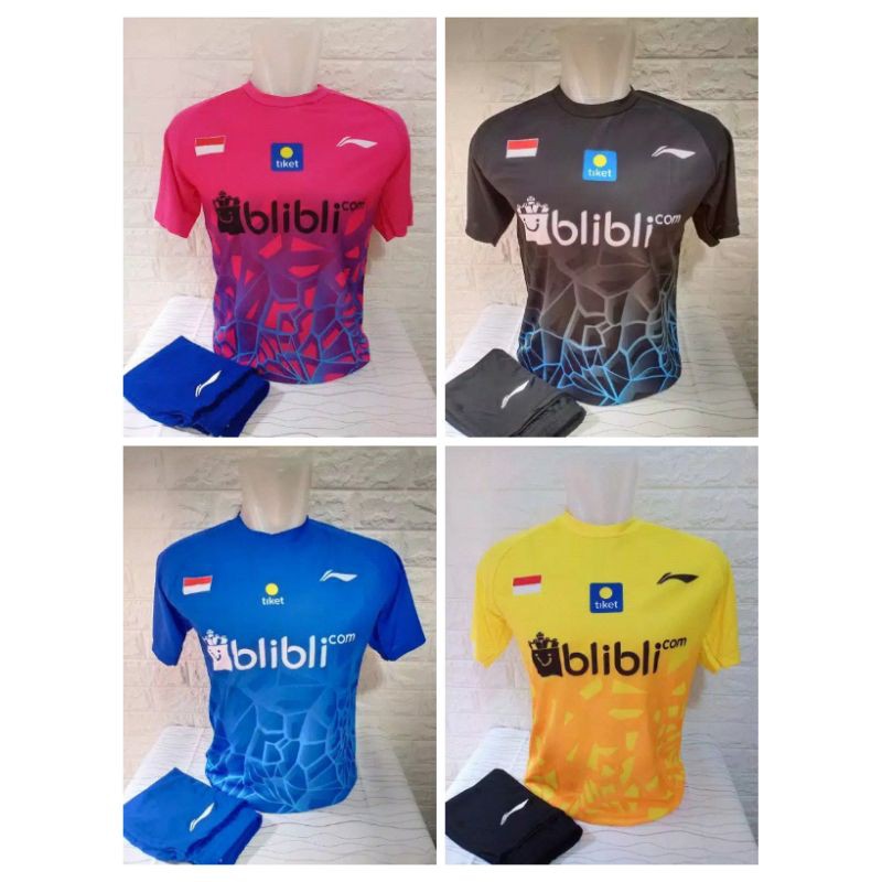 BAJU BADMINTON DEWASA/SETELAN BADMINTON L150BLI LINING