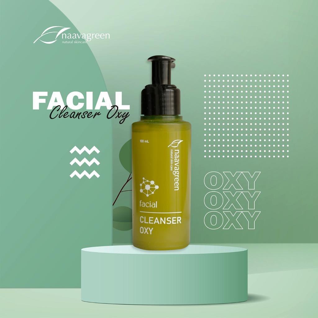 [100%ORI] NAAVAGREEN FACIAL CLEANSER OXY - NAAVAGREEN FACIAL WASH - SABUN CUCI MUKA - SABUN KECANTIKAN - FACIAL WASH MURAH BPOM - SABUN WAJAH GLOWING - SABUN WAJAH PEMUTIH - FASIAL WASH MURAH BPOM