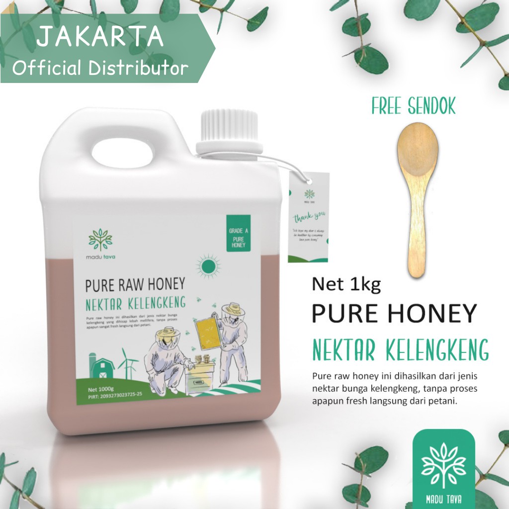 

Madu Murni Asli 1kg Tava Grade A Nektar Kelengkeng 100% Alami Pure Natural Raw Honey Kesehatan