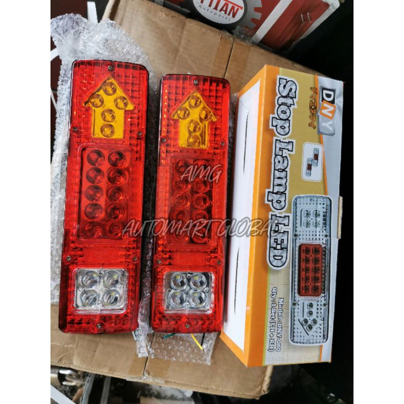 lampu stop belakang led mobil pick up 12 volt per set 2pc