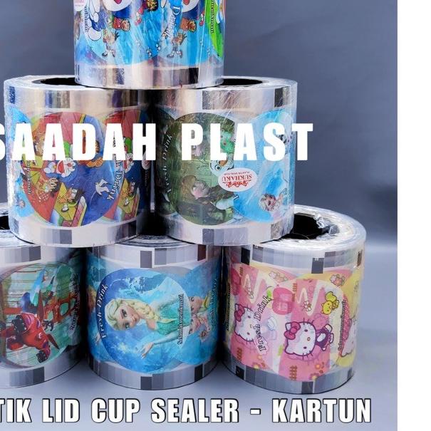 

PLASTIK LID SEALER CUP KARTUN 1000CUP / CUP SEAL PLASTIK / SEAL CUP