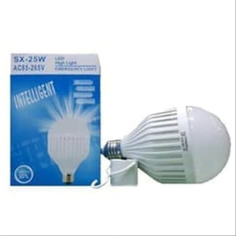 Bohlam Emergency 25 Watt  Lampu Cahaya Putih SX-25 Watt Model Sentuh