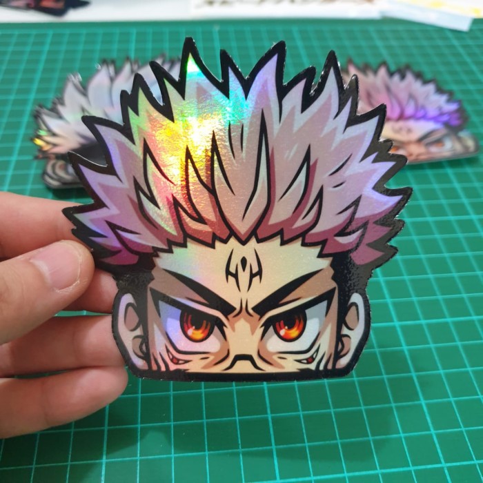

Sticker Hologram Anime - PSH123 - Besar - Jujutsu Kaisen - Sukuna