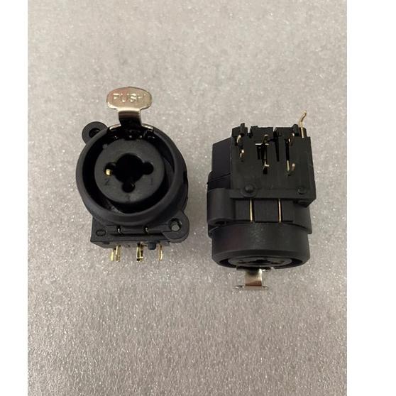 (TERPERCAYA) Socket Body Multi Combo XLR Canon Female Akai TEMBAGA