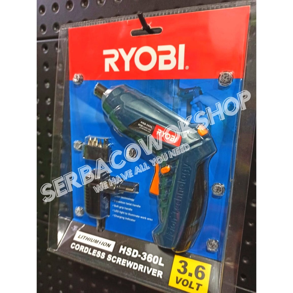 Ryobi Mesin Bor Obeng Baterai 3.6 V Cordless HSD-360L Screwdriver Charge Kyocera Khusus Area jawa