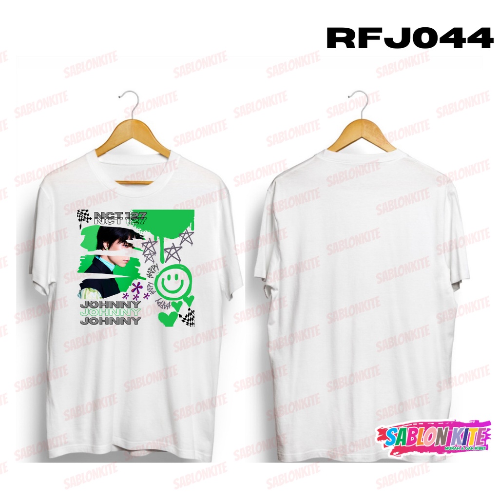 MURAH!!! KAOS NCT 127 JOHNNY STICKER PAINT RFJ044 COMBED 30S