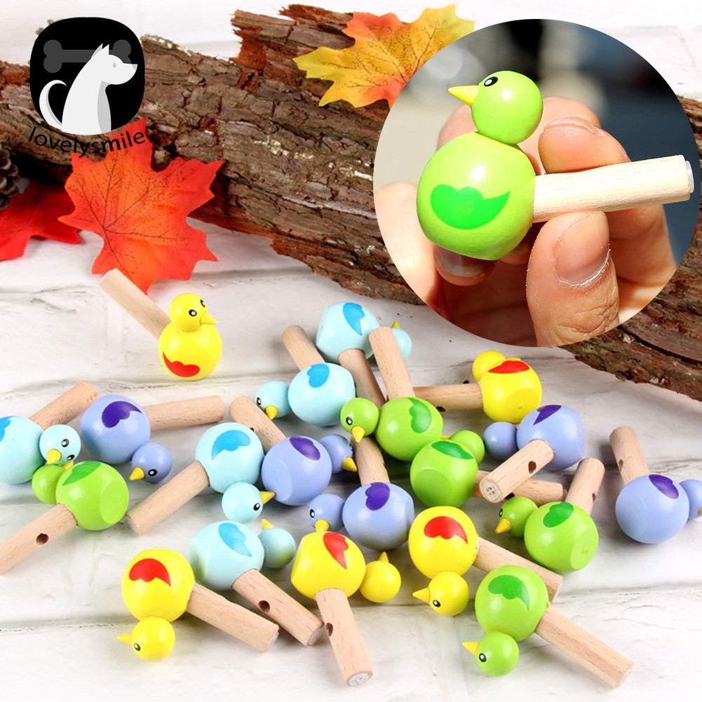 Mainan Alat Musik Peluit Gambar Burung Warna Warni Untuk Edukasi