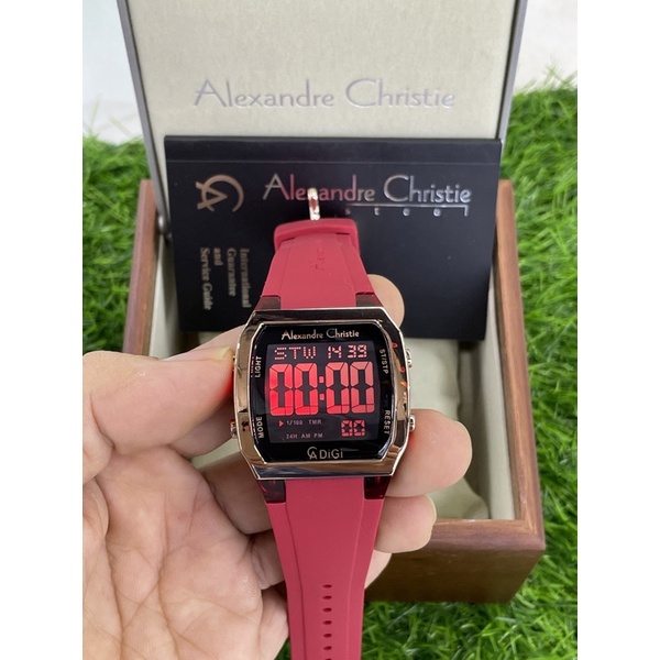 alexandre christie 9348mh merah rosegold wanita
