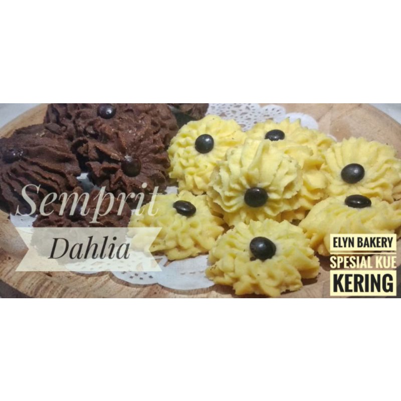 

Kue Kering - Semprit Dahlia Ori/Coklat 250 gr / 500 gr