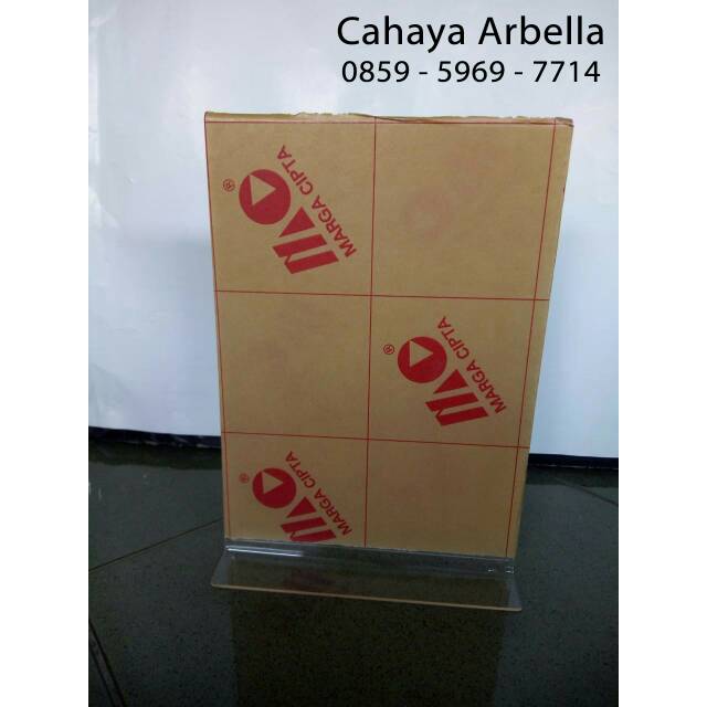 

Acrilik Tent Holder A6 /Acrilik Tent Card A6 Potrait