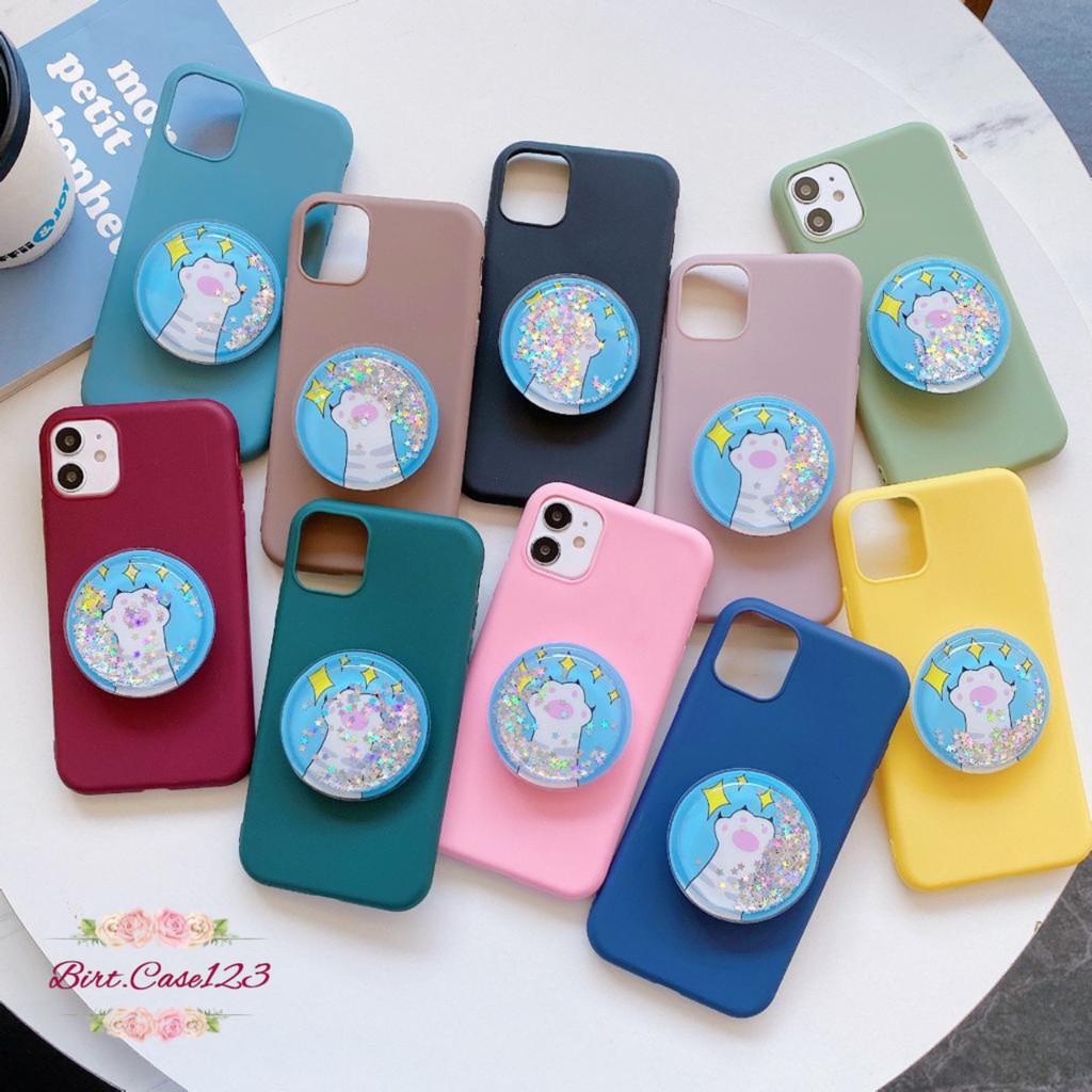 case casing popsocket glitter candy redmi 4a 5a 6a 7a 7 8a 8pro note4 4x 5a 7 8 alltype BC1013