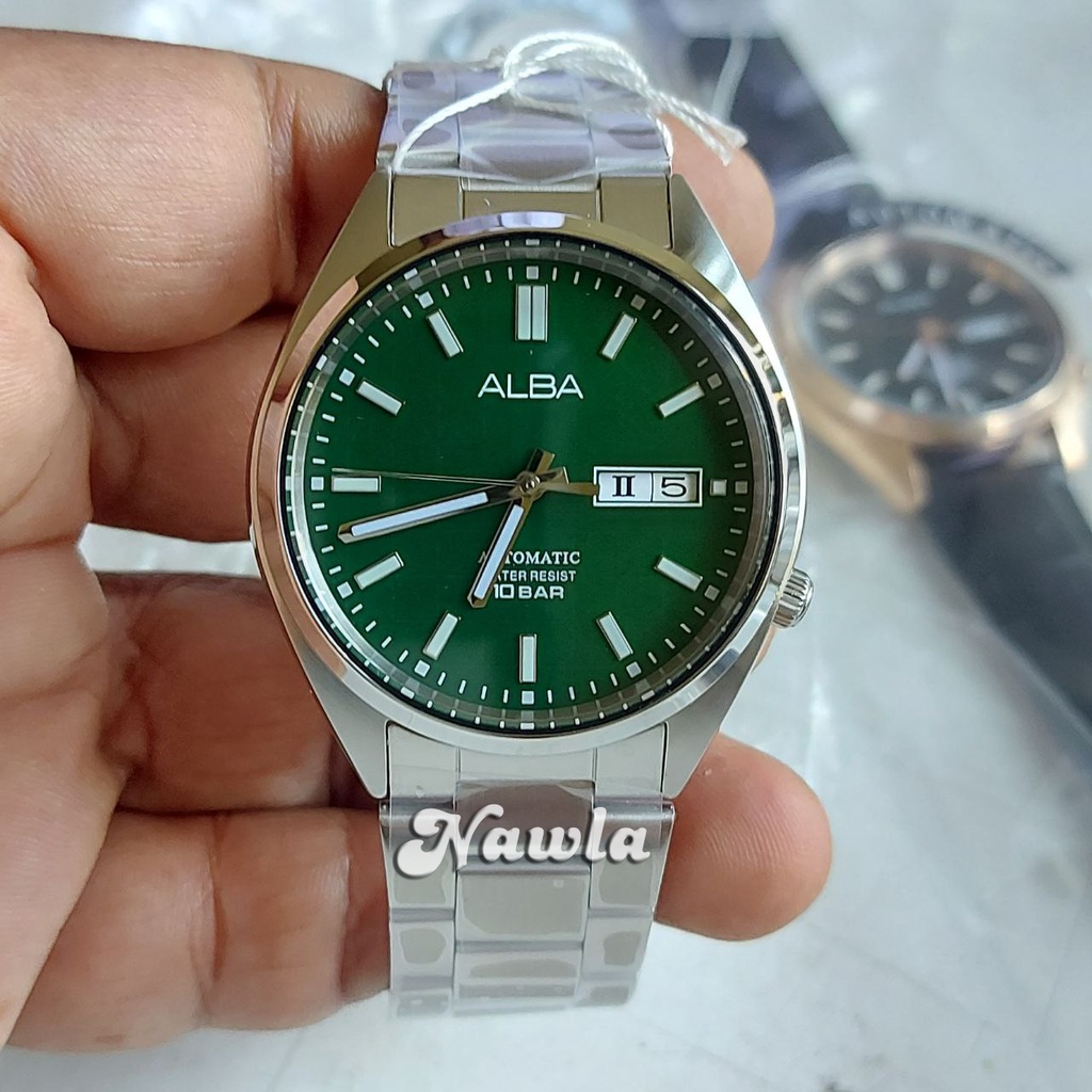 Alba Automatic AL4319X1 Green Dial - Jam Tangan Pria AL4319