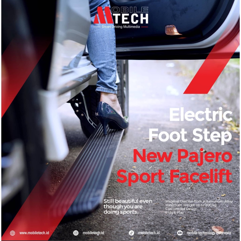 Mtech Electric Foot Step Automatic Footstep Almaz Terra Lexus Benz Ranger MUX Santa Fe H1 Innova Reborn Venturer Pajero Fortuner VRZ