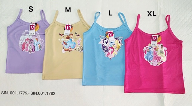 Singlet Anak perempuan 4-15 thn elastis isi 3pcs / Tang top anak perempuan Singlet cewek
