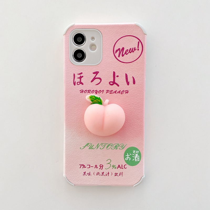 Pink Peach Doll Soft Case OPPO A9 A5 A53 A33 2020 A3S A7 A5S A12 Realme C1 F11 A91 Reno 3 5 A52 A92 F9 Pro K5 Realme XT Smile Casing VIVO Y17 Y11 Y12 Y12i Y15 V9 Y93 Y91C S1 Z1 Y20 Y20i Y20S Y12S Y19 Y50 Y30 Y30i-#1