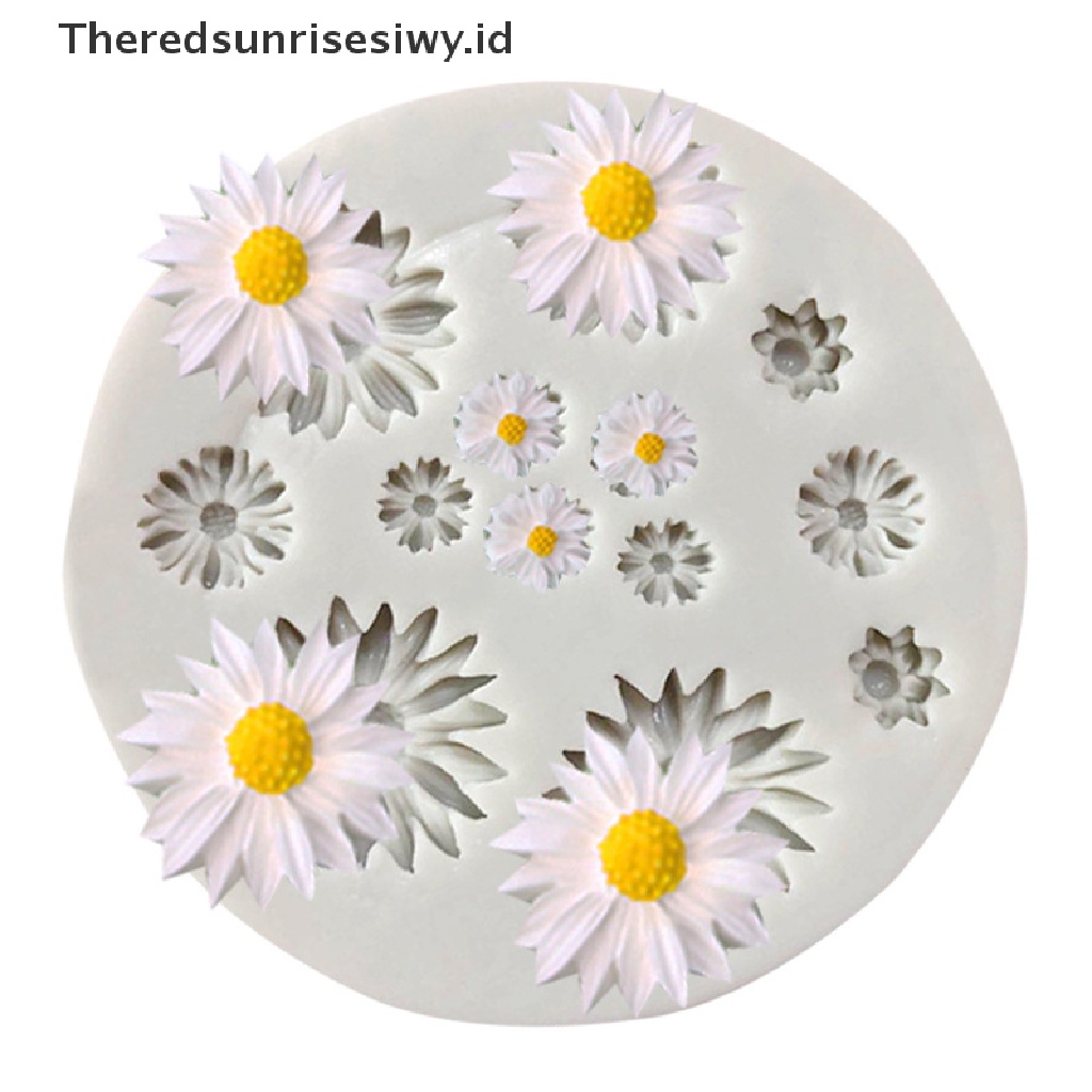 # Alat Rumah Tangga # Cetakan Kue Bentuk Bunga Daisy Chrysanthemum Bahan Silikon