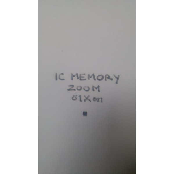 ic memory zoom G1Xon SALAH SATU solusi jika effect zoom G1Xon mati