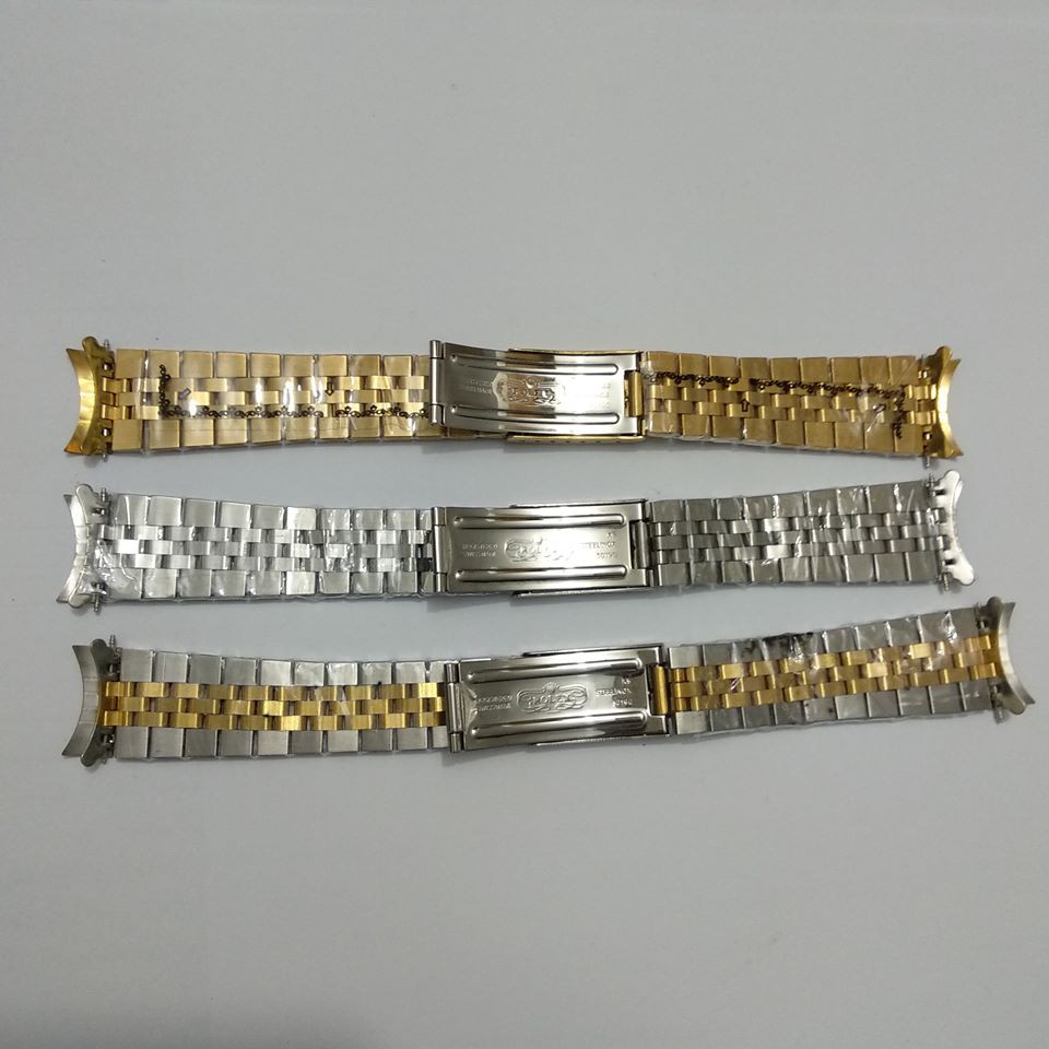 Tali Strap rantai stainless steel jam tangan rolex datejust pria.