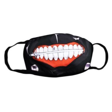 Masker wajah anti debu motor kaneki ken tokyo ghoul dust mask cosplay cowok halloween