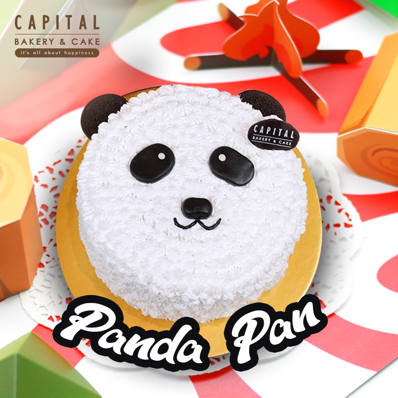 

Panda PanAnimal Cake/Cake Hewan/Kue Ultah Anak/Pandan Pan15cm