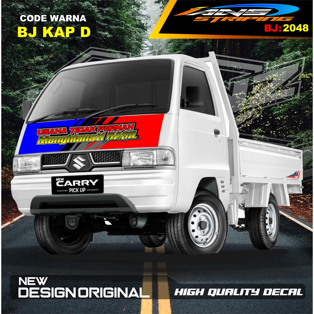 DECAL STIKER KAP DEPAN CARRY L300 PICK UP / STIKER KABIN CARRY L300 / STIKER KAP CUP DEPAN L300 PICK UP / STIKER MOBIL