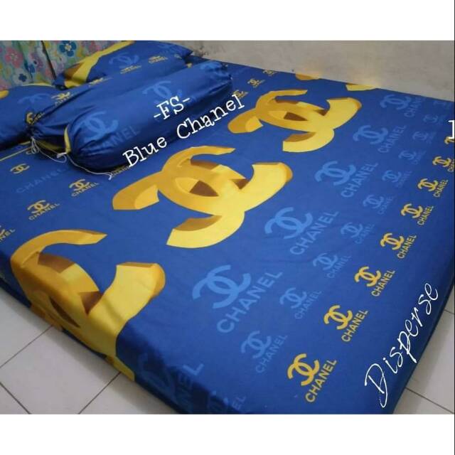 Sprei Blue chanel 160x200