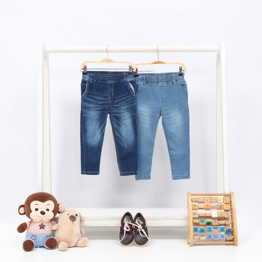 DEZATA Celana Panjang Jeans Anak - Skinny Jeans Anak Laki-laki dan Perempuan Usia 2-12