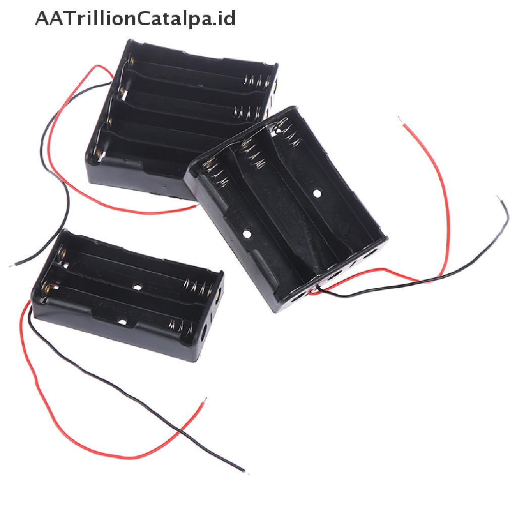 1pc Case Holder Penyimpanan Baterai Li-ion 18650 Bahan Plastik Untuk 2 / 3 / 4x3.7V