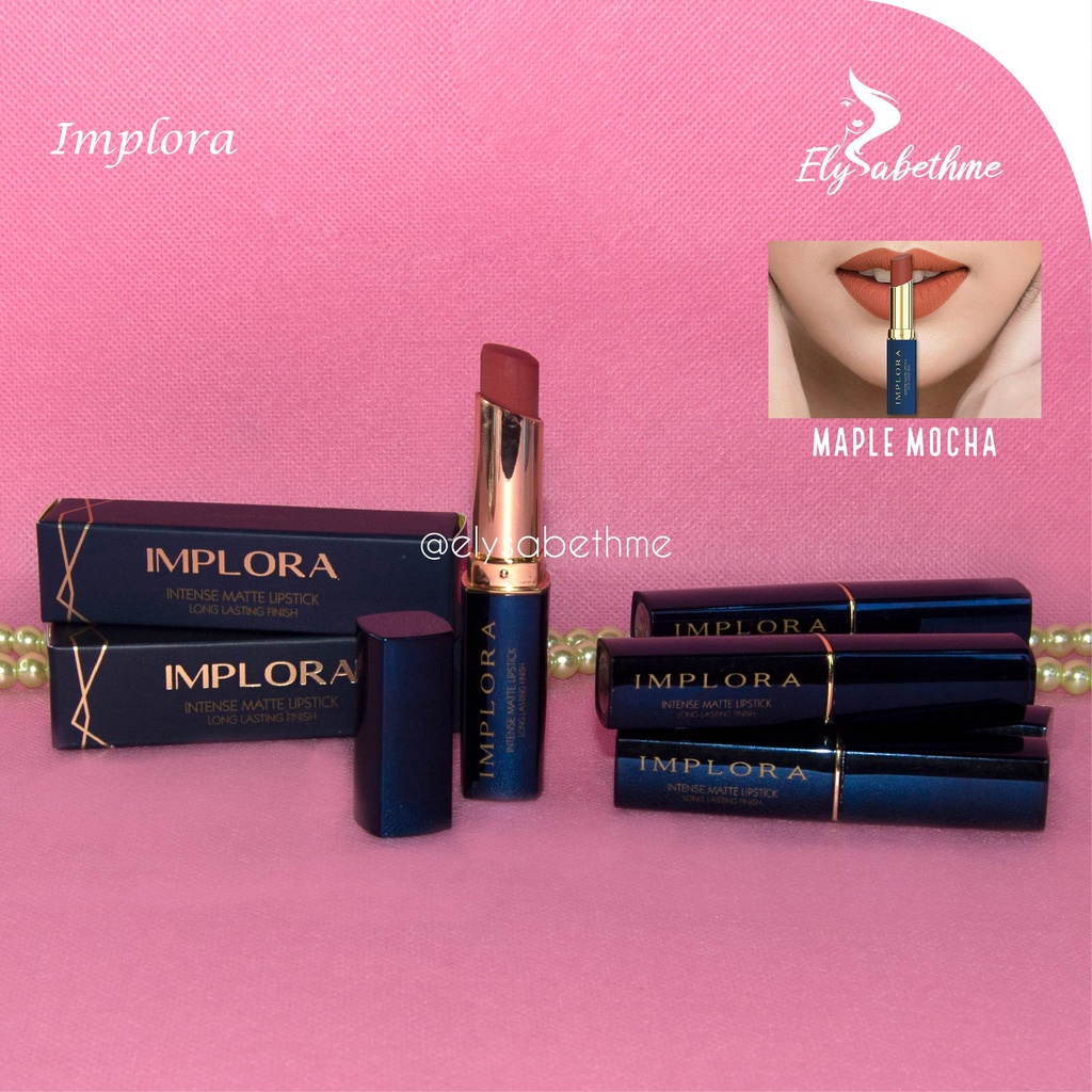 ✿ELYSABETHME✿ I♥M♥P♥L♥O♥R♥A Implora cosmetic lipstick intense mattee stick powder lip bibir gincu