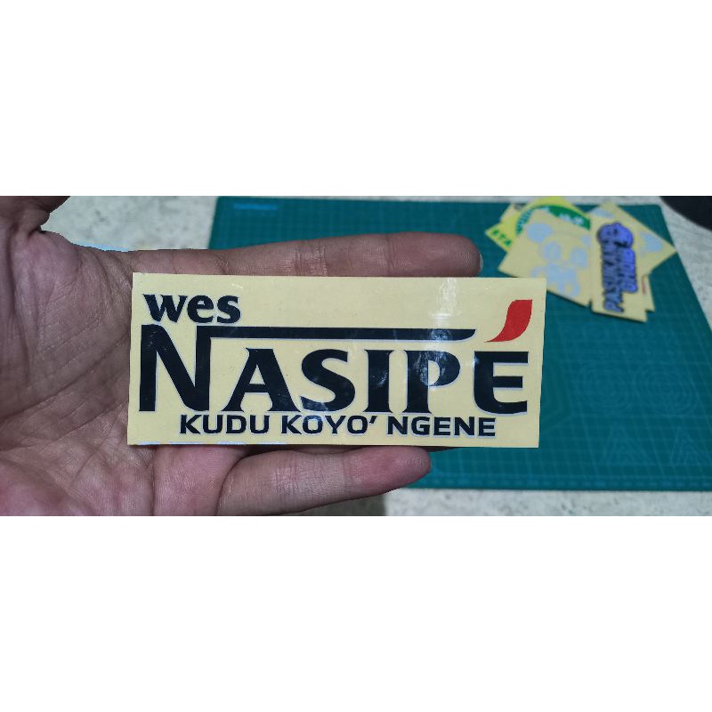 Stiker nescafe plesetan