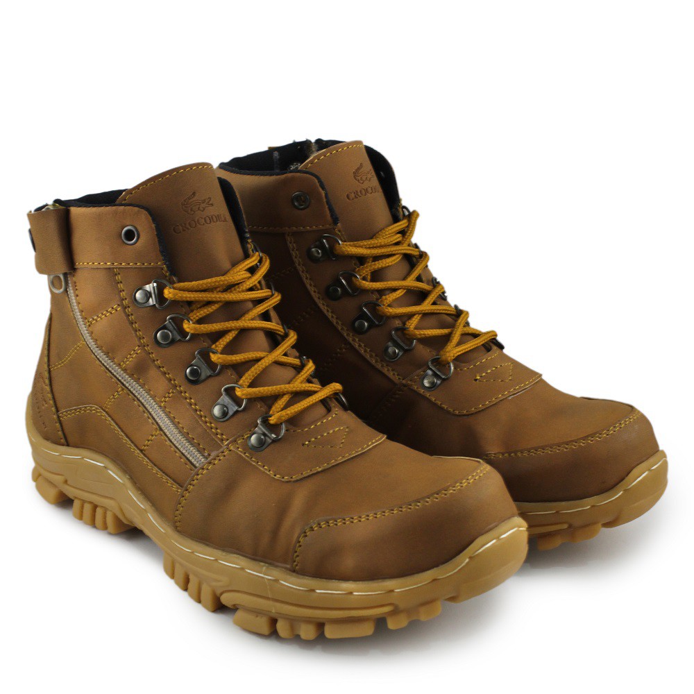 SEPATU KEREN PRIA COWOK SAFETY BOOTS KERJA PROYEK KONTRUKSI OUTDOOR LAPANGAN ADVENTURE HIKING GUNUNG