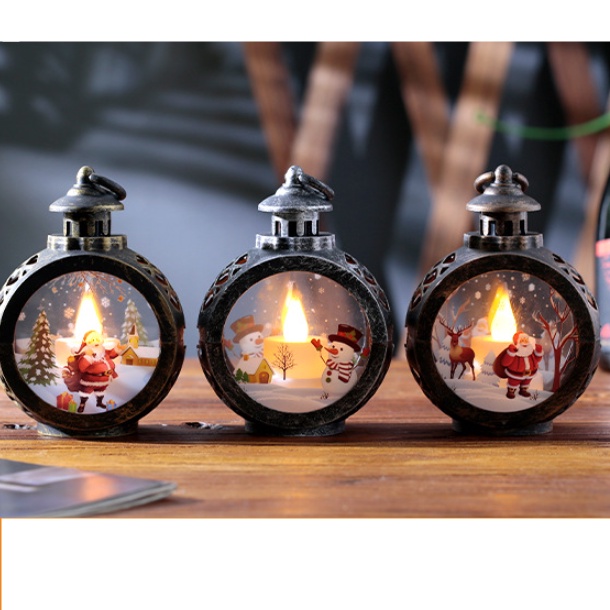 [ORGM] *NATAL* Lampu Dekorasi Natal Lampu Led Lentera Natal motif Santa dan Snowman