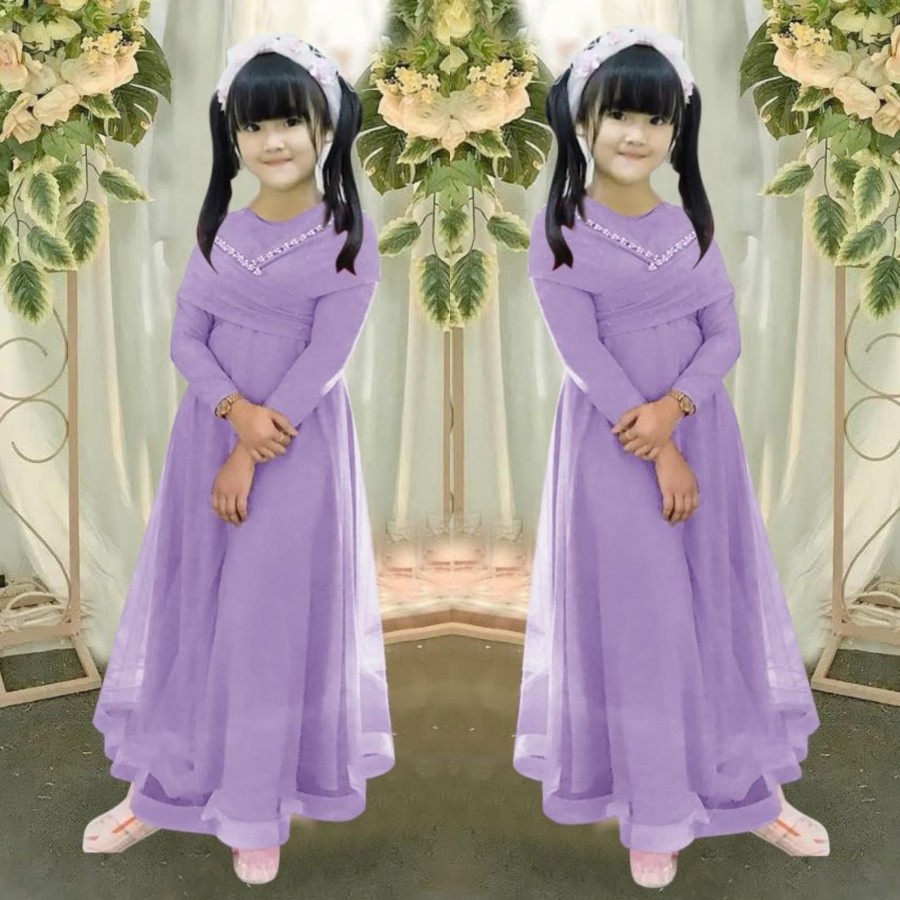 Baju Anak Perempuan Tanggung ABG Remaja Maxy Pricilla Kids Gamis Anak Cewek Gamis Pesta Kondangan An