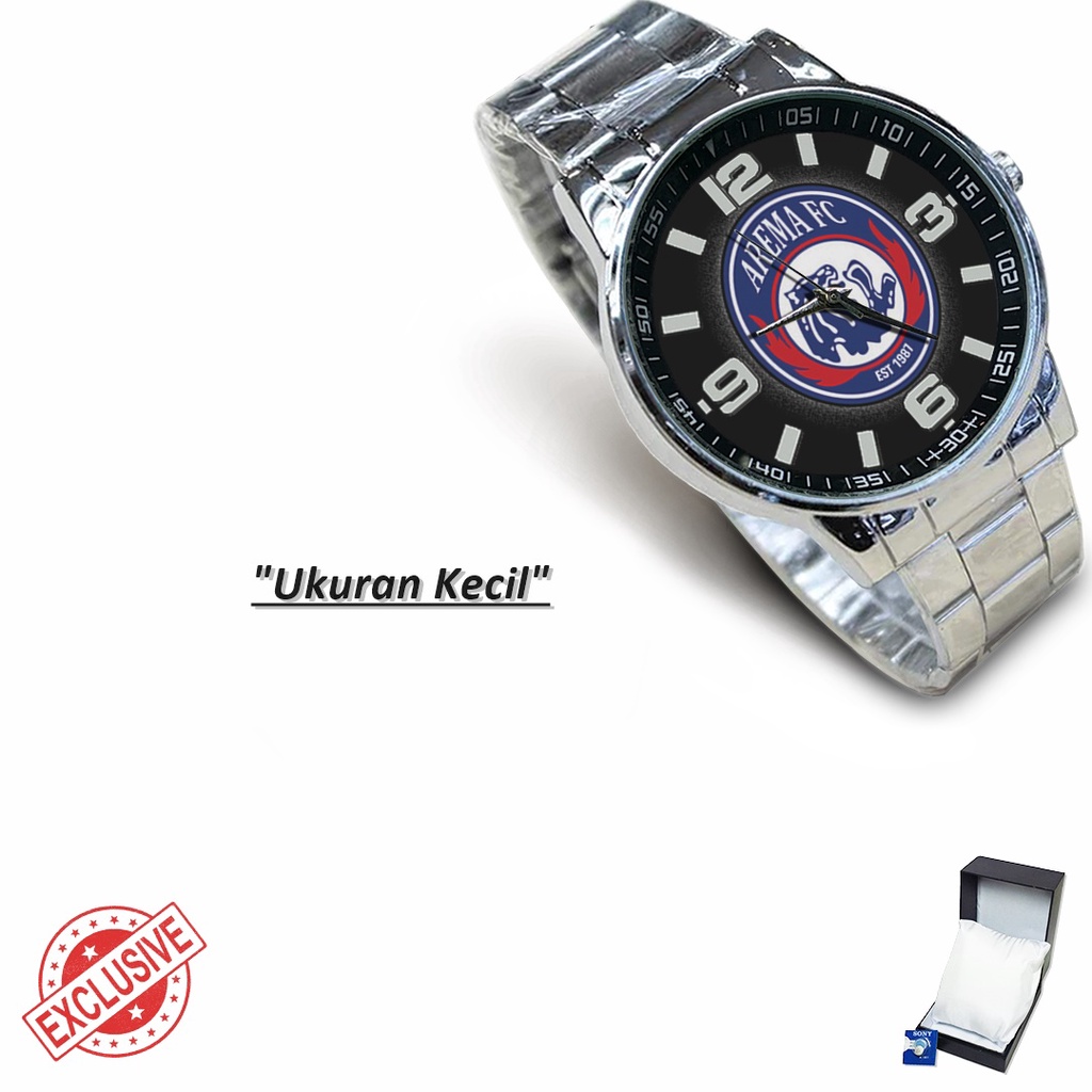 Jam Tangan Rantai Couple AREMA FC - 3 (Keren)