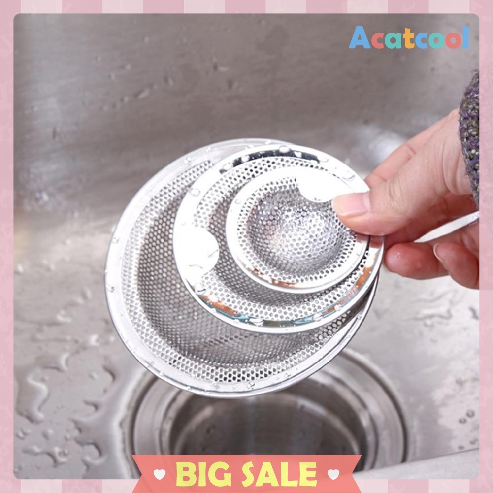 Stainless Steel Bathtub Hair Catcher Waste Stopper Filter Sink Strainer