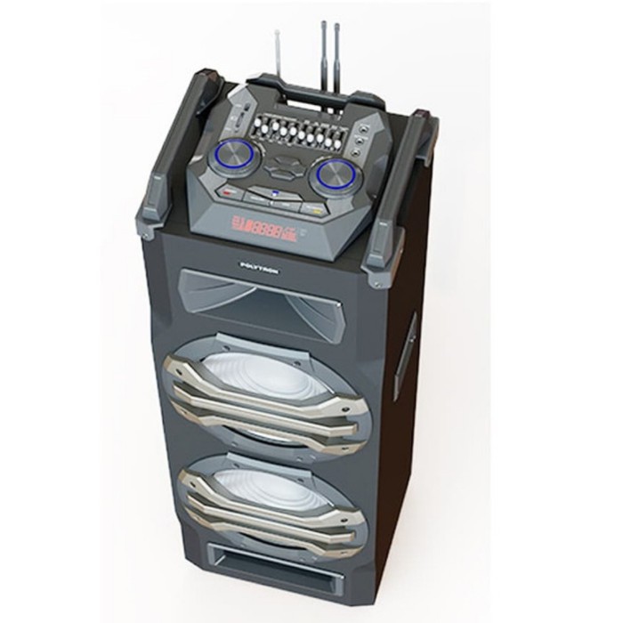 Speaker Polytron PTS2K25 Gratis 2 Wireless Mic / Trolley Speaker Polytron / Speaker Portable