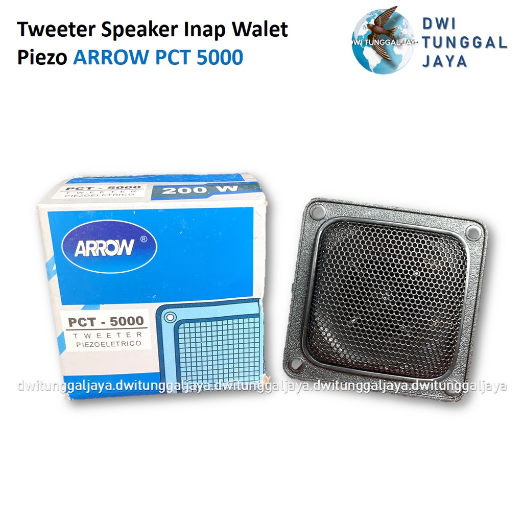 Tweeter Speaker Inap Walet Piezo ARROW PCT 5000 PCT5000 Dilengkapi Kapasitor