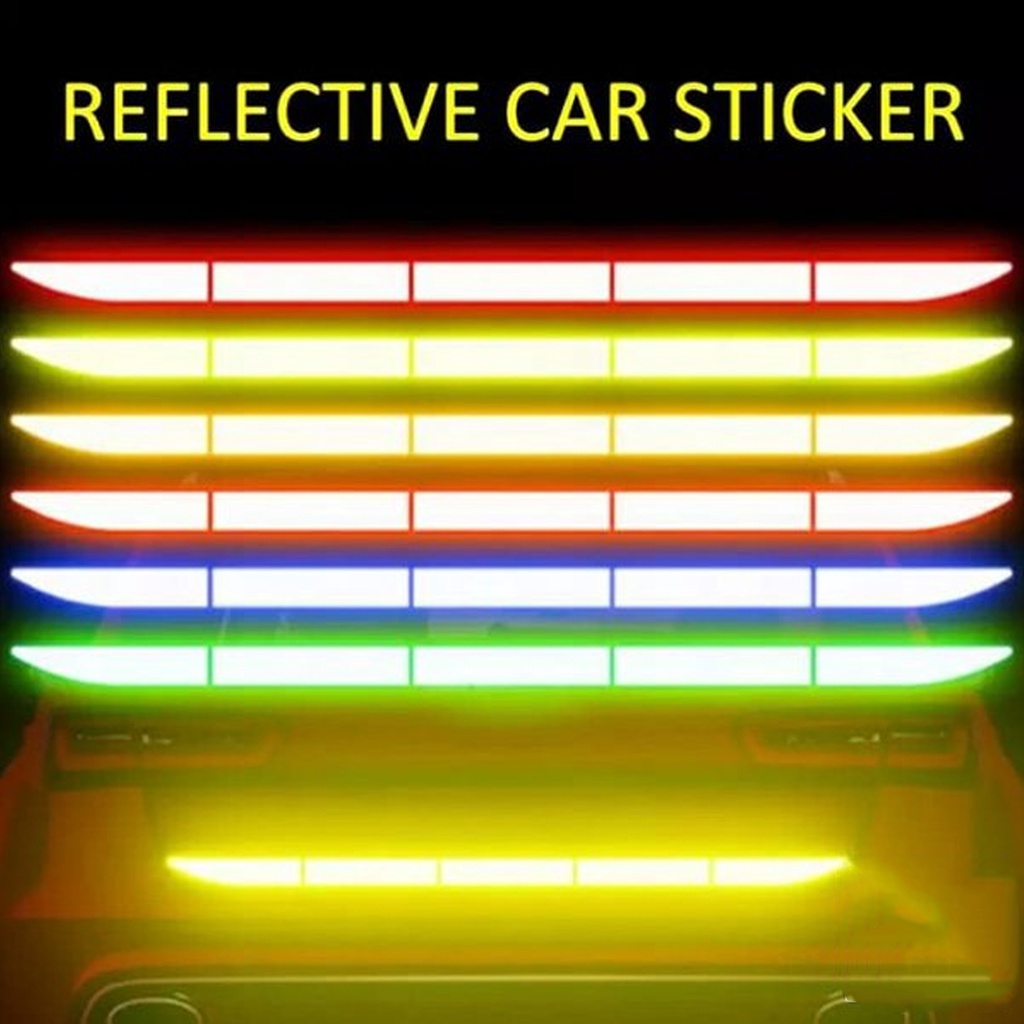 REFLECTOR BUMPER 3D STICKER REFLECTOR BUMPER BELAKANG ISI 5 PCS