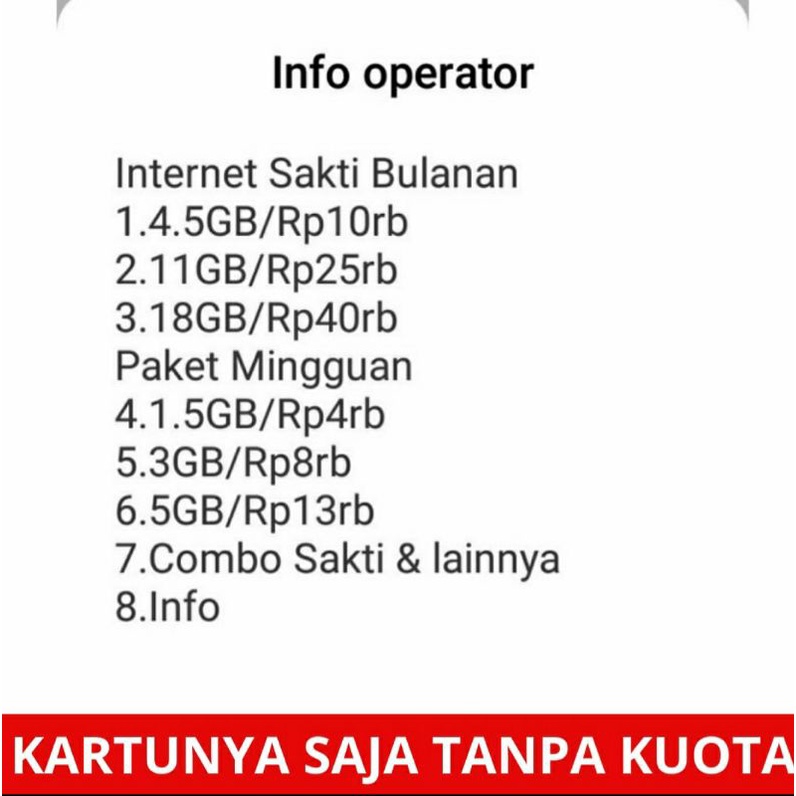 Karti Sakti Telkomsel  Combo Sakti Nasional Kartu Perdana Simpati As Loop 4g Lte