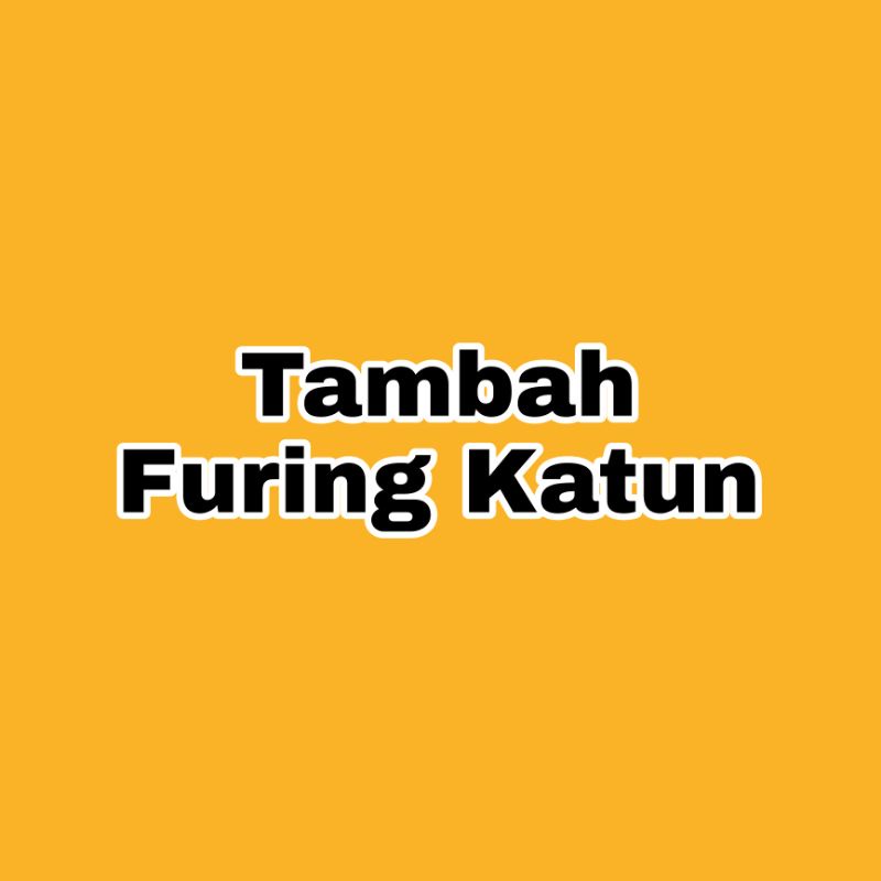 Tambah Furing Katun Warna Hitam (EXCLUSIVE)