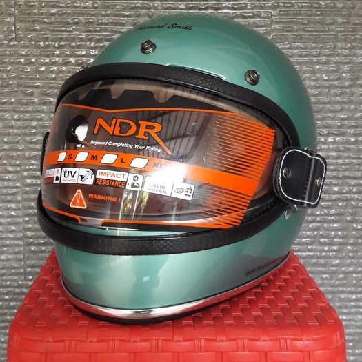 Helm cargloss howard smith signature GREEN HIJAU visor carglos gogle