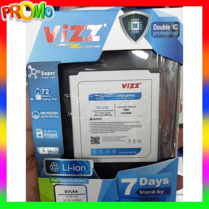 ACC HP BATERAI MICROSOFT NOKIA LUMIA 535 540 BV L4A 2200MAH DOUBLE POWER VIZZ