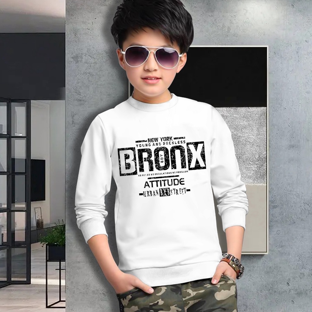 Switer Bronx Terbaru / Sweater Anak Laki-laki /  Sweeter Gaming Bahan Babyterry / FLAVA_STORE