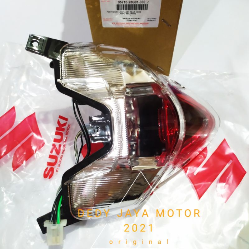 LAMPU STOP BELAKANG ASSY SATRIA FU 150 ORIGINAL SGP 100% 35710-25G01-000