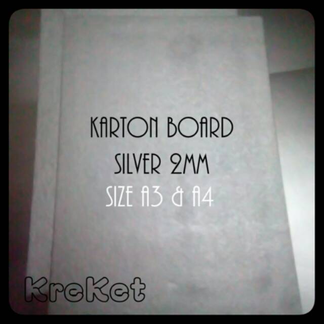 

Karton Board Silver A3 3mm