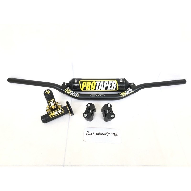 Stang Fatbar Protaper Evo plus Handgrip protaper plus Raiser dan busa fuzion protaper klx crf wr dll