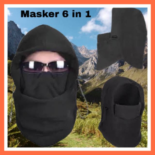 BEST SELLER masker polar outdoor 6 in 1 /masker gunung dan mancing