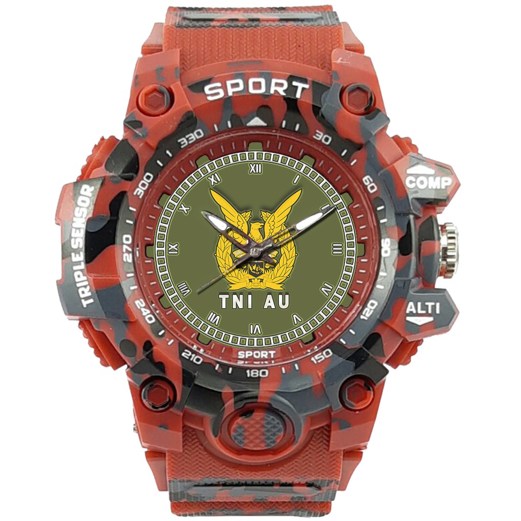 (SPECIAL EDITION) JAM TANGAN LOGO TNI-AU WATER RESISTANT NO.18