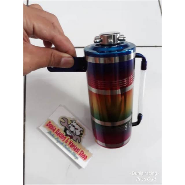 Tabung oli samping ninja R ninja RR pelangi Rainbow stenlis