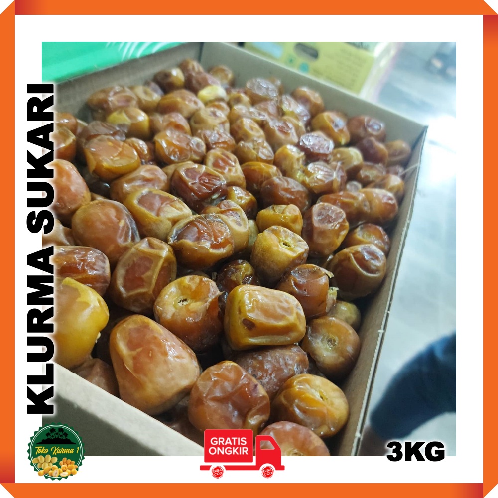 

Kurma sukari 3kg/KURMA SUKARI MADINAH/KURMA SUKARI AL-QASIM [3KG]